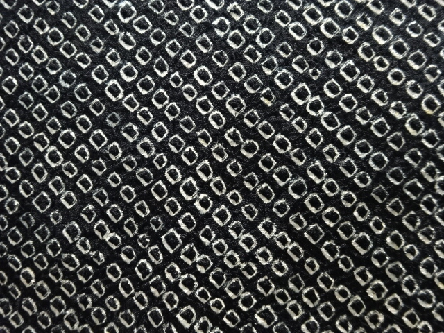  アンティーク　本総絞りロング道行コート